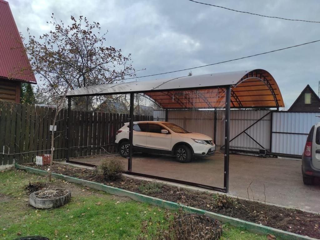 Прозрачные шторы ПВХ для навеса под автомобиль в Кохме